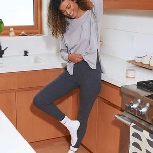 Lunya Restore Pocket Leggings Gray Large